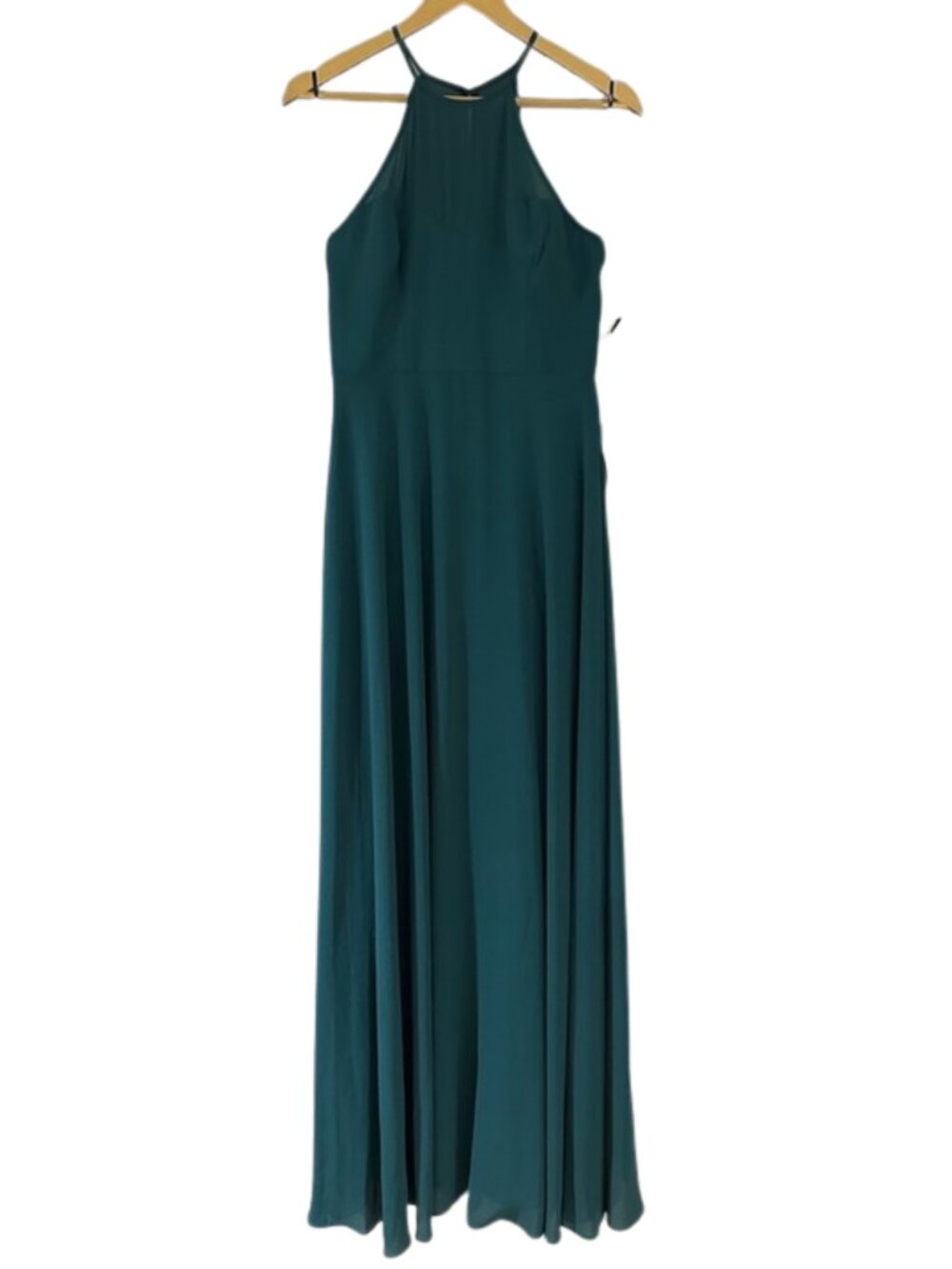 Lulus Night of Romance Emerald Green Maxi Dress NWT Sleeveless Formal Gown Prom - Picture 2 of 11